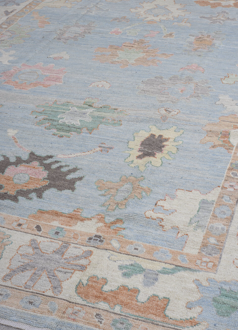 Vintage Oushak Area Rug (9' x 12')